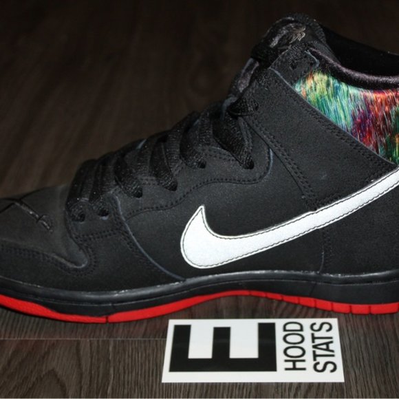 Nike Dunk SB High Pro x Spot Gasparilla Black Red Grey Mens Size 7 Sneakers - Picture 11 of 16